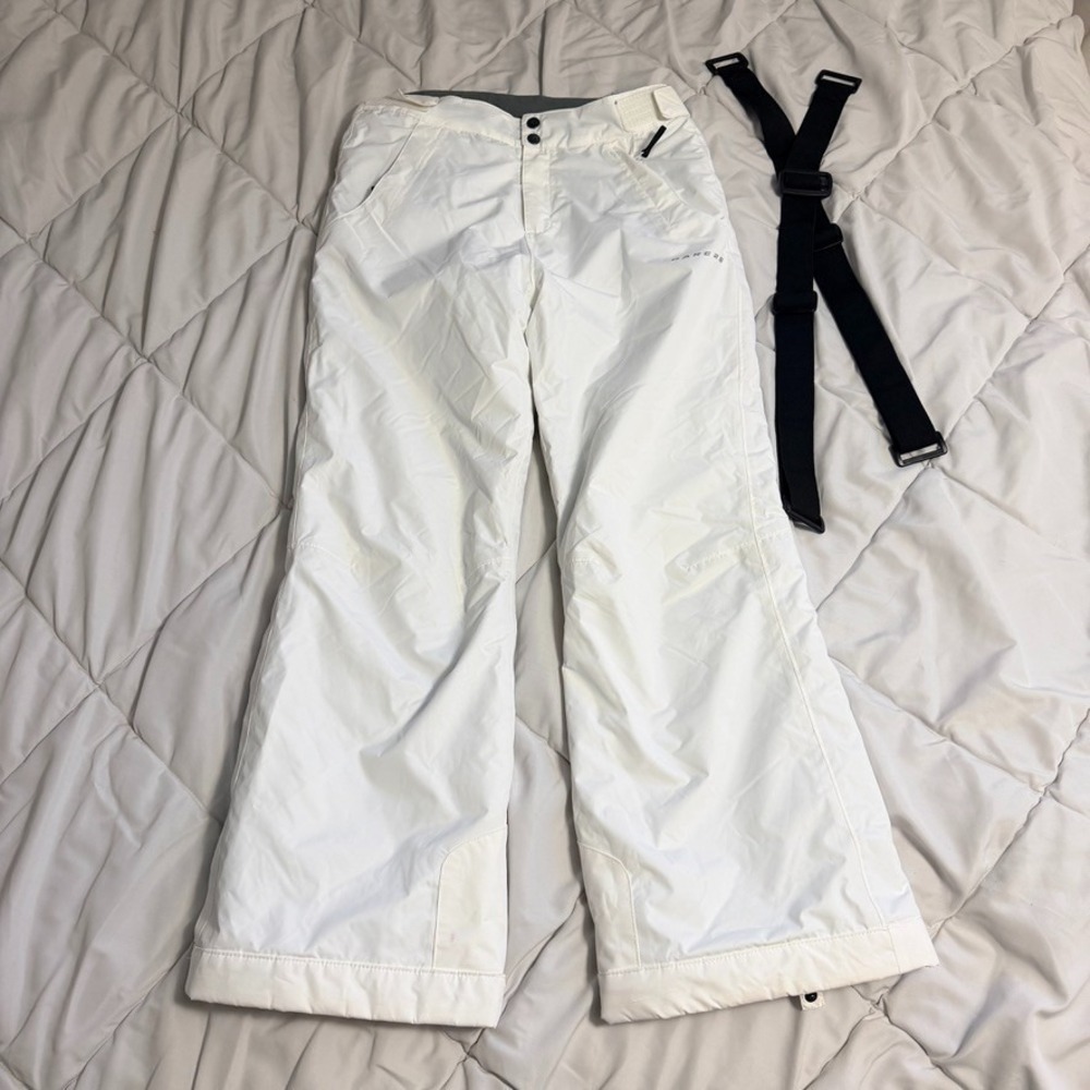 Dare2B White Ski‎ Snow Pants Youth US 13-14 Waterproof Winter Snowboard